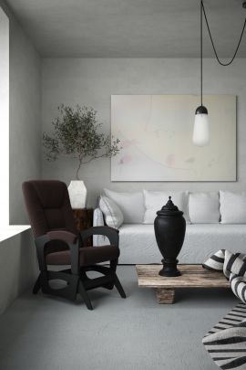 Кресло маятниковое Леон 29-Т-Ш (ткань/шоколад) | фото